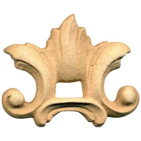 Fregio per Mobili in Pasta di Legno finitura Grezza 70x60 mm art. 03.4123 - 2pz - Foto 2