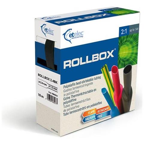 Guaina Isolante Termoretraibile 3,2 - Dispenser Da 10mt - Rb0032 - Foto 3