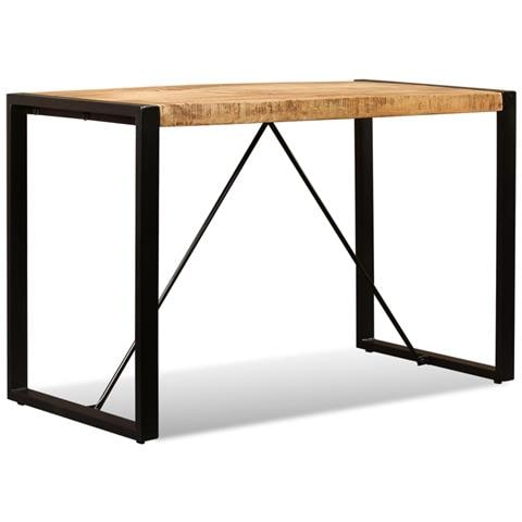 Tavolo Da Pranzo In Legno Massello Di Mango Grezzo 120 Cm - Foto 10