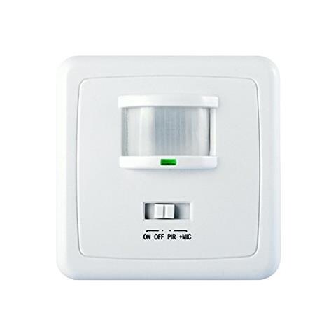 Maclean Energy Mce18 - Rilevatore Di Movimento Con Sensori A Infrarossi A 160°, Sensori Di Movimento Pir Per Montaggio A Parete, Attivabile Con Suono E Movimento. - - Foto 1