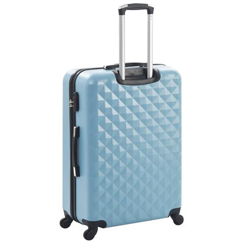 Set Trolley a Custodia Rigida 3 pz Blu in ABS - Foto 2
