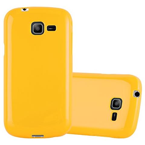 Custodia Compatibile Con Samsung Galaxy Trend Lite In Jelly Giallo - Coperchio Protettivo In Silicone Tpu Flessibile - Foto 1