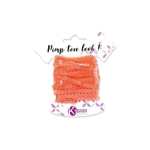 6 Nastri Glitter 6 M - Arancione Neon - Foto 1