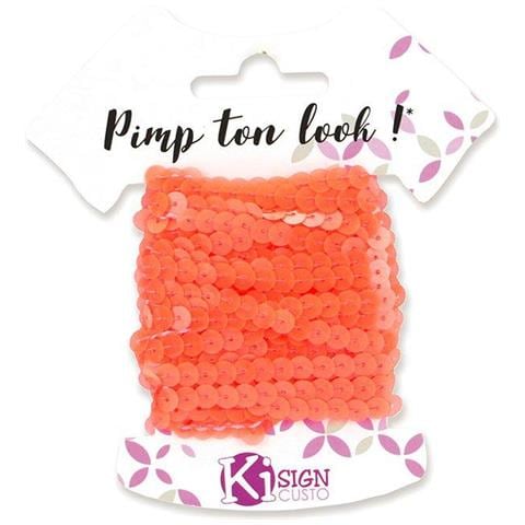 6 Nastri Glitter 6 M - Arancione Neon - Foto 2