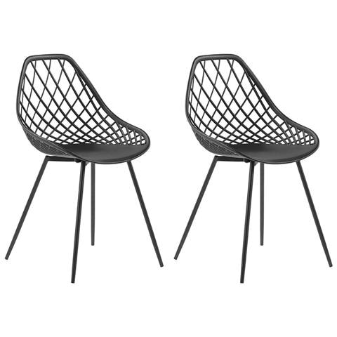Set Di 2 Sedie Da Pranzo Nere Canton - Foto 18