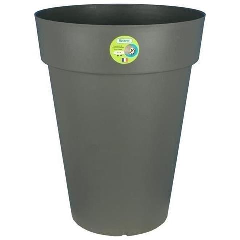 Pot De Fleurs Soleilla - Rond - 40 X 53 Cm - Gris Paillet - Foto 2