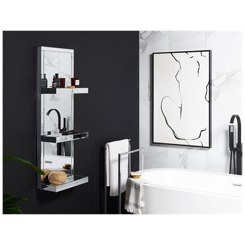 Mensola Bagno Con Effetto Specchio Argentato Gaona - Foto 15