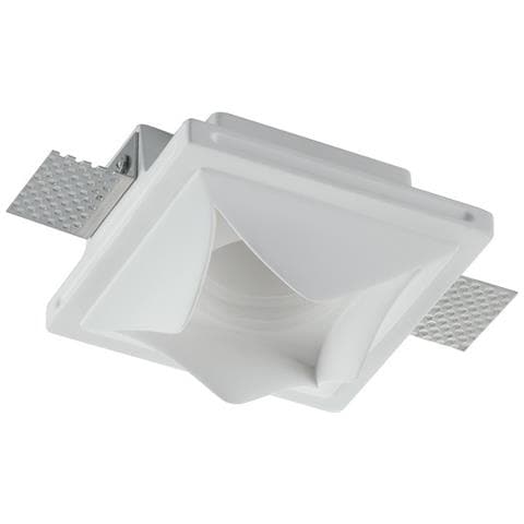 Faretti Da Incasso Trimless In Plastica Verniciabile, Bianco, Portalampada Gu10 Incluso - Foto 1