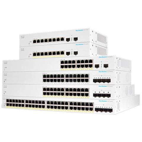 Switch di Rete CBS220-8FP-E-2G-EU Gestito L2 Gigabit Ethernet (10/100/1000) Supporto PoE Bianco - Foto 1