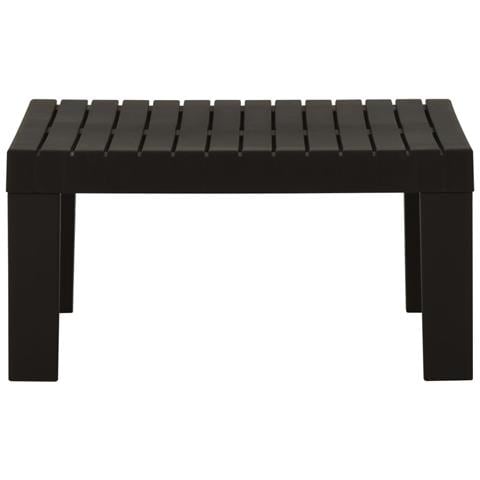 Set Divani Da Giardino Con Cuscini 2 Pz In Plastica Grigio - Foto 2