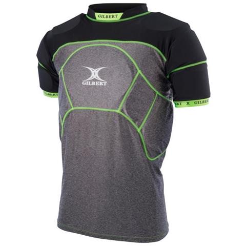 Canottiera Rugby Rugby Charger X1 - 13 Zone Di Protezione - Bambini - Nero / Grigio / Verde - Foto 1