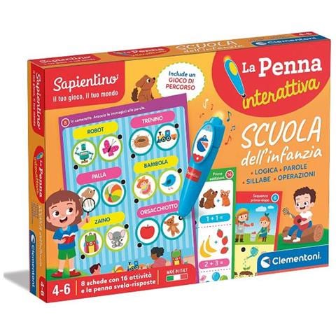 Sapientino Scuola Dell'infanzia Parole Logica Prime Operazioni Qiuz Con Penna Interattiva - Foto 1
