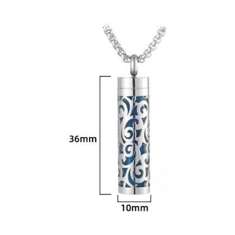Collana Con Ciondolo Medaglione Collana Diffusore Di Olio Essenziale Silver  Ck-cg2 - Foto 4