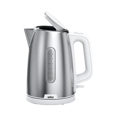 WK 1500 bollitore elettrico 1,7 L 2200 W Acciaio inossidabile, Bianco - Foto 3