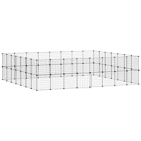 Gabbia Per Animali 60 Pannelli Con Porta Nera 35x35 Cm Acciaio - Foto 1