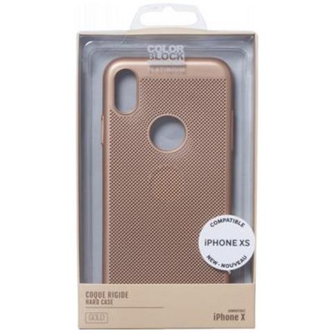 Cover Per Iphone X /xs Rigida Traforata, Oro - Foto 2