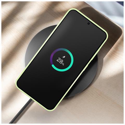 Cover Per Samsung S24 Soft-touch Silicone Case Originale, Verde Lime - Foto 2