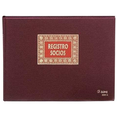 Registro Dei Soci Dohe 09914 Bordeaux A4 100 Fogli - Foto 1