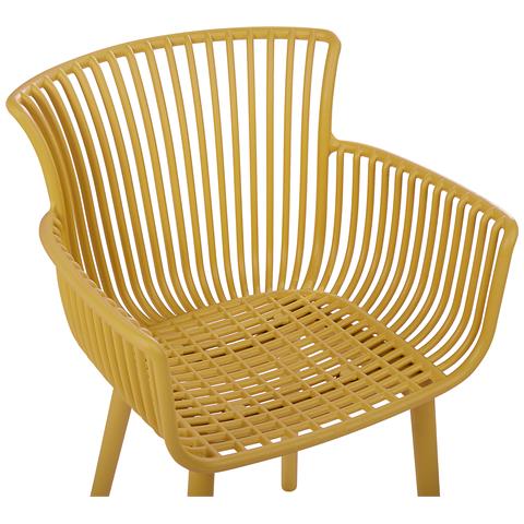 Set Di 4 Sedie Da Pranzo Giallo Pesaro - Foto 2