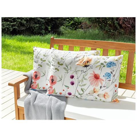 Set Di 2 Cuscini Da Esterno Multicolore 40 X 60 Cm Monesi - Foto 1