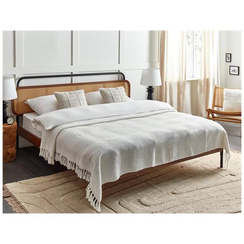 Coperta Chaohani Tessuto 220 X 240 Cm Bianco Sporco - Foto 1