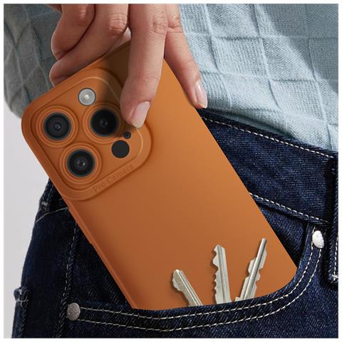 Cover Per Iphone 15 Pro Max Silicone Opaco Fotocamera Protetta - Foto 2