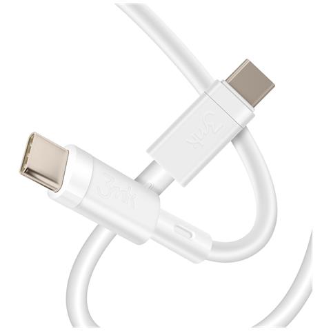 Cavo Da Usb-c Verso Usb-c 60w Ricarica Rapida 1 Metro, Bianco - Foto 2