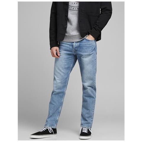 Jeans 12193398 Chris Blue Denim Uomo Taglia -36 Colore Blu - Foto 3