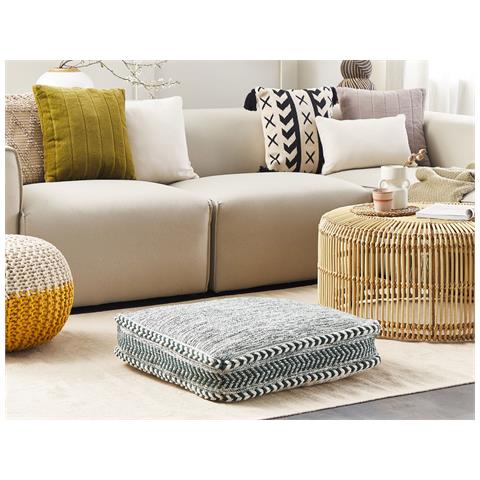 Pouf Birch Cotone Verde Scuro - Foto 1