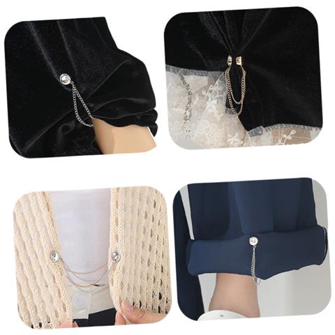 Fibbia Per Accorciare Le Camicie, Fibbia Regolabile In Metallo Per La Vita Black - Foto 4