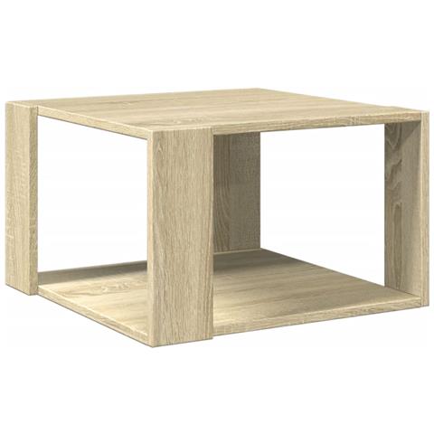 Tavolino Salotto Rovere Sonoma 51,5x51,5x30cm Legno Multistrato - Foto 2