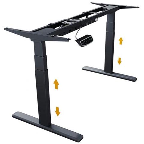 Ib-ew205b-t Struttura Verticale Per Scrivania Elettrico 2 Gamba /gambe Nero - Foto 1