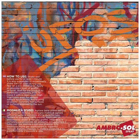 Bomboletta Spray Rimuovi Graffiti Sverniciatore Per Muro Pareti Legno 400ml - Foto 3