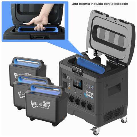 Centrale Elettrica Gze-2020r + 1 Batteria, 1953wh / 2000w - Power Station /sun Station - Foto 1
