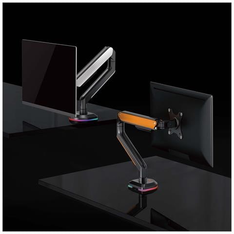 DT32TSR-249 Supporti a parete per TV Scrivania Nero, Arancione - Foto 2