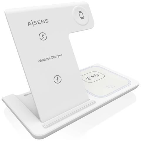 ASCH-15W3WC044-W Caricabatterie per dispositivi mobili Auricolare, Telefono cellulare, Smartphone, Orologio intelligente Bianco USB Carica wireless Interno - Foto 1