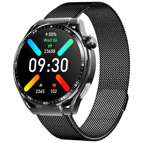Smartwatch Con Ecg, Cardiofrequenzimetro, Fitness Tracker E Molteplici Modalità Sportive Black Milanese Strap - Foto 1