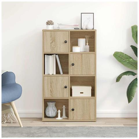Libreria Rovere Sonoma 60x24x101,5 Cm In Legno Multistrato - Foto 3