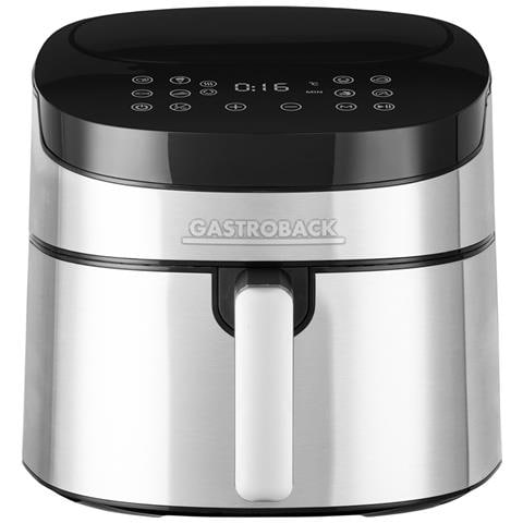 Design Air Pro XXL Singolo 6,5 L Indipendente 1600 W Friggitrice ad aria calda Nero, Acciaio inox - Foto 1