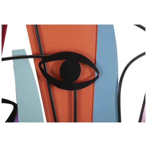 Decorazione In Metallo 3d Occhi 1 - Multicolore - Metallo - 120x2x72 Cm - Foto 2