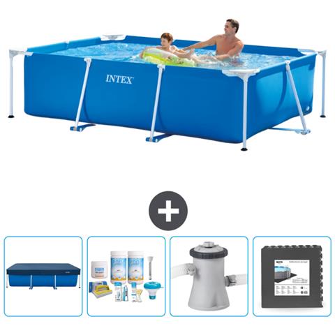 Piscina Fuori Terra - Rettangolo - 260x160x65 Cm - Blu - Include Accessori Coordinati Cb3 - Foto 1
