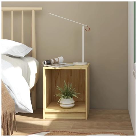 Lusso Casadino -  Comodino 35,5x33,5x41,5 Cm In Legno Massello Di Pino - Foto 7