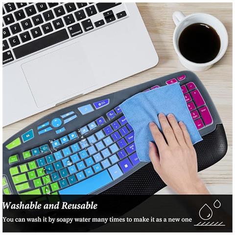 Custodia Protettiva Per Tastiera Bluetooth Wireless Logitech Mk350 Multicolor - Foto 6
