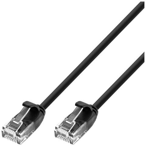 ICOC U6-SLIM-050BK2 cavo di rete Nero 5 m Cat6 U /UTP (UTP) - Foto 1