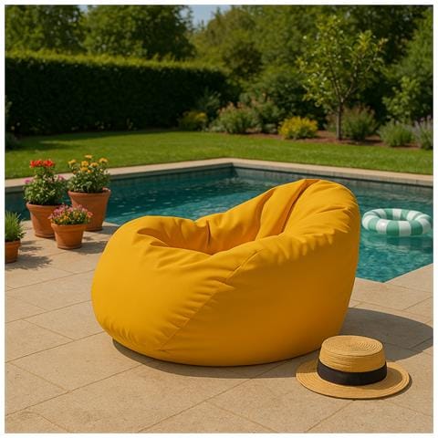 Ohau Poltrona A Sacco Da Esterno 130x115cm Gialla - Foto 2