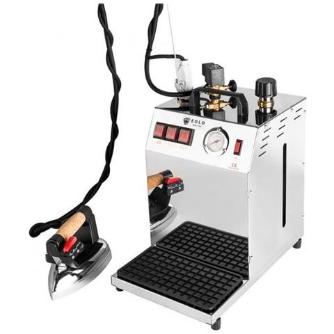 EOLO Ferro da Stiro a Caldaia Professionale GV06 INOX V6 con Paravapore Boiler Rame Risparmio Energetico Due Resistenze Esterne Anticalcare Doppia Potenza Corazza Acciaio Inox Garanzia 5 Anni - Foto 1