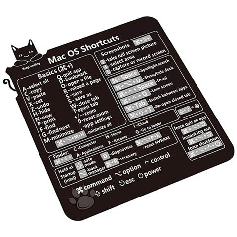 Adesivi Per Tastiera Con Scorciatoie Mac Black - Foto 1