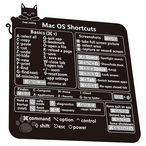 Adesivi Per Tastiera Con Scorciatoie Mac Black - Foto 2