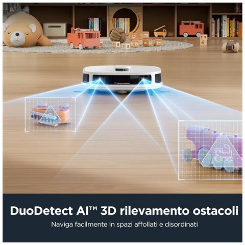 J12 Ultra Robot Aspirapolvere e Lavapavimenti con Stazione, Evitamento Ostacoli AI 3D, Autosvuotante per 75 Giorni, Autopulente, Autoasciugante del mocio a 55°C, Navigazione LiDAR, WiFi - Foto 7