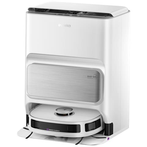 Eureka J12 Ultra Robot Aspiradora Friegasuelos, Estación Automática De Vaciado, Lavado Y Secado, 5000pa, Mopa Rotativa, Navegación Doble Lidar, Blanco - Foto 1